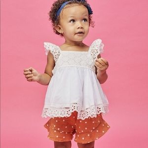 For love and lemons lil lemons Dottie dot shorts